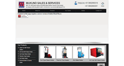 Desktop Screenshot of mukundboilers.com